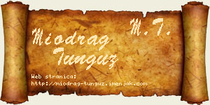 Miodrag Tunguz vizit kartica